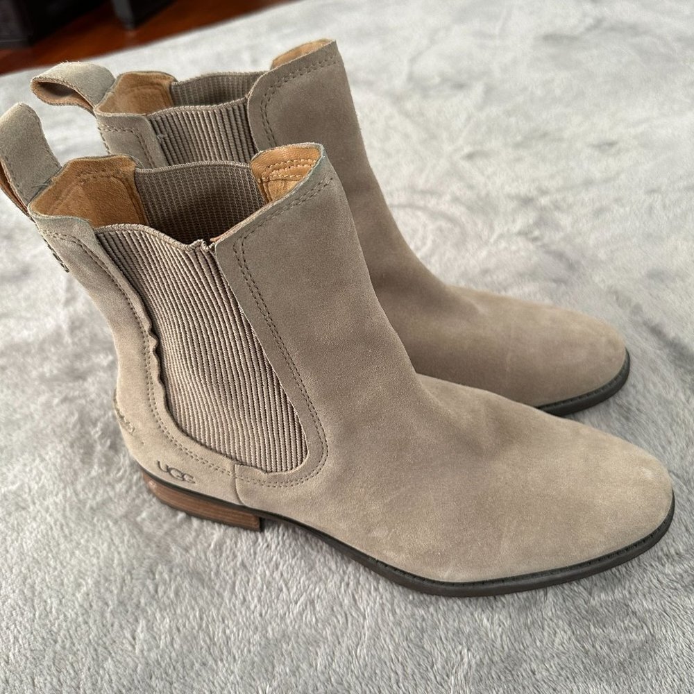 Ugg Hillhurst Ankle Boots Booties Women's Size 8.5 Suede Leather